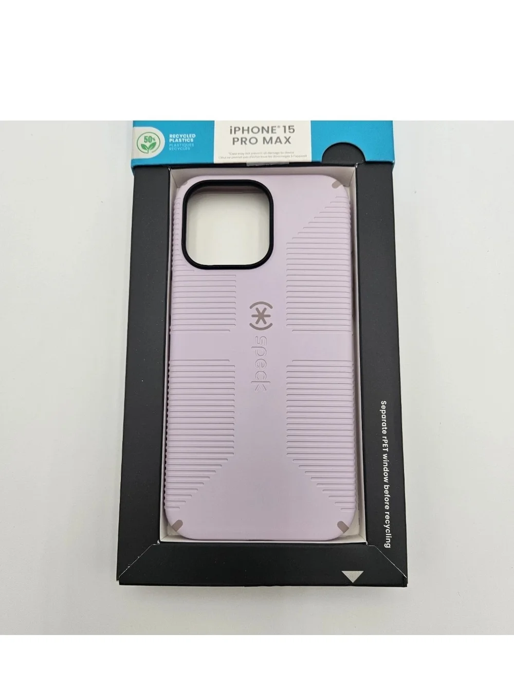 Speck CandyShell Grip Case for iPhone 15 Pro Max - Lilac
